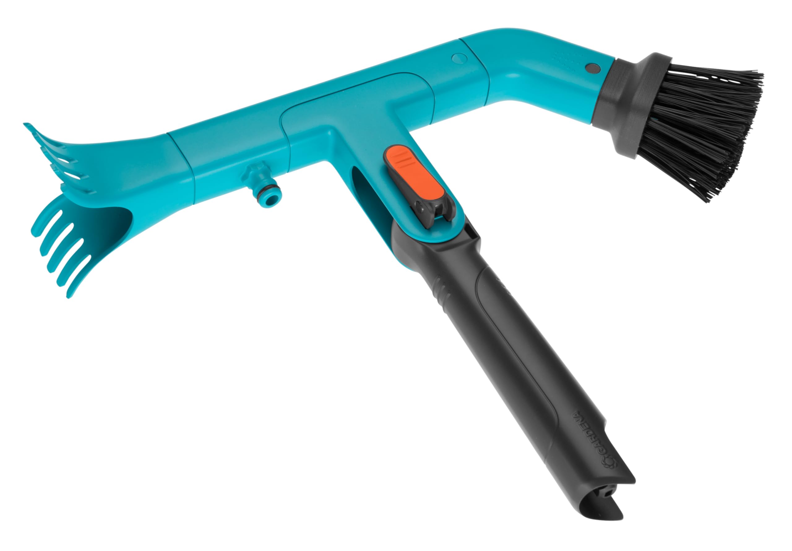 Gardena 3651-20 Combisystem Gutter Cleaner with Water Connection - Easy Roof & Gutter Cleaning Tool - Works With/Without Handle - German-Made for Home Maintenance