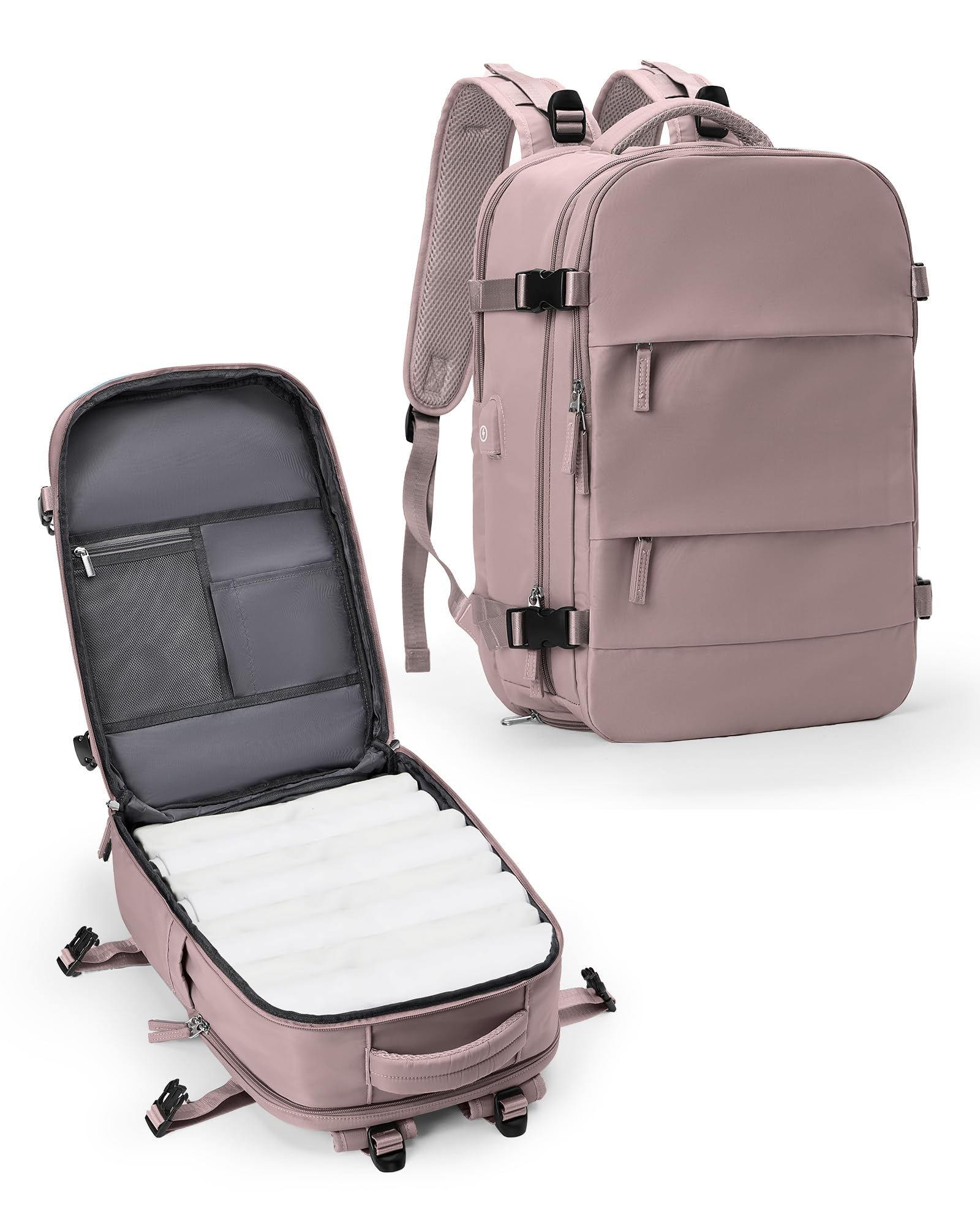 Waterproof Travel Backpack for Women & Men - Airplane Approved Carry On Backpack with Laptop Compartment | Gym, College, Hiking & Everyday Use | Durable Duffel Bag for Travel Essentials
