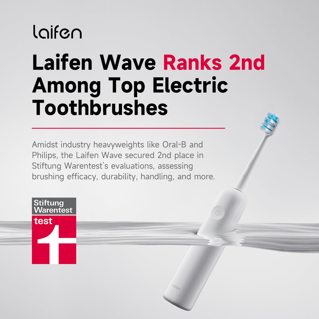 Laifen Wave Electric Toothbrush - Sonic Rechargeable Toothbrush with 5 Cleaning Modes, 30-Day Battery Life, IPX7 Waterproof - Perfect for Travel, Home & Family Oral Care