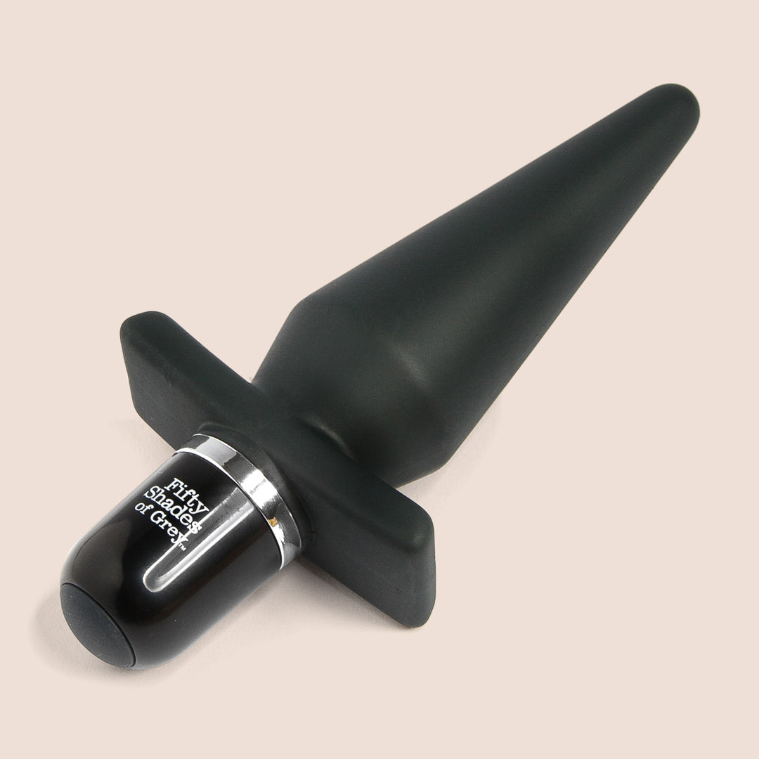 Fifty Shades of Grey Deluxe Vibrating Butt Plug - 10 Speed Remote Control Anal Plug for Couples & Solo Play | Perfect for BDSM, Roleplay & Sensual Exploration