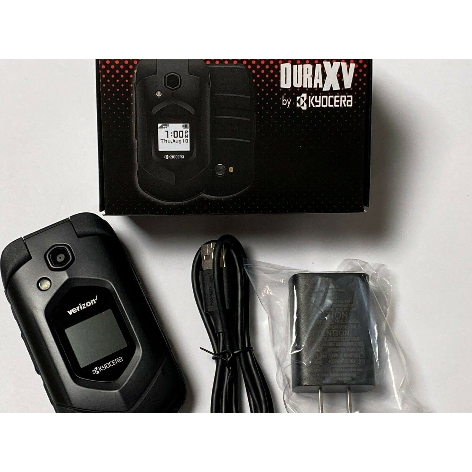 Kyocera DuraXV LTE (4G LTE) Verizon Unlocked Rugged Smartphone - Black | Waterproof & Shockproof | Ideal for Construction, Outdoor & Harsh Environments