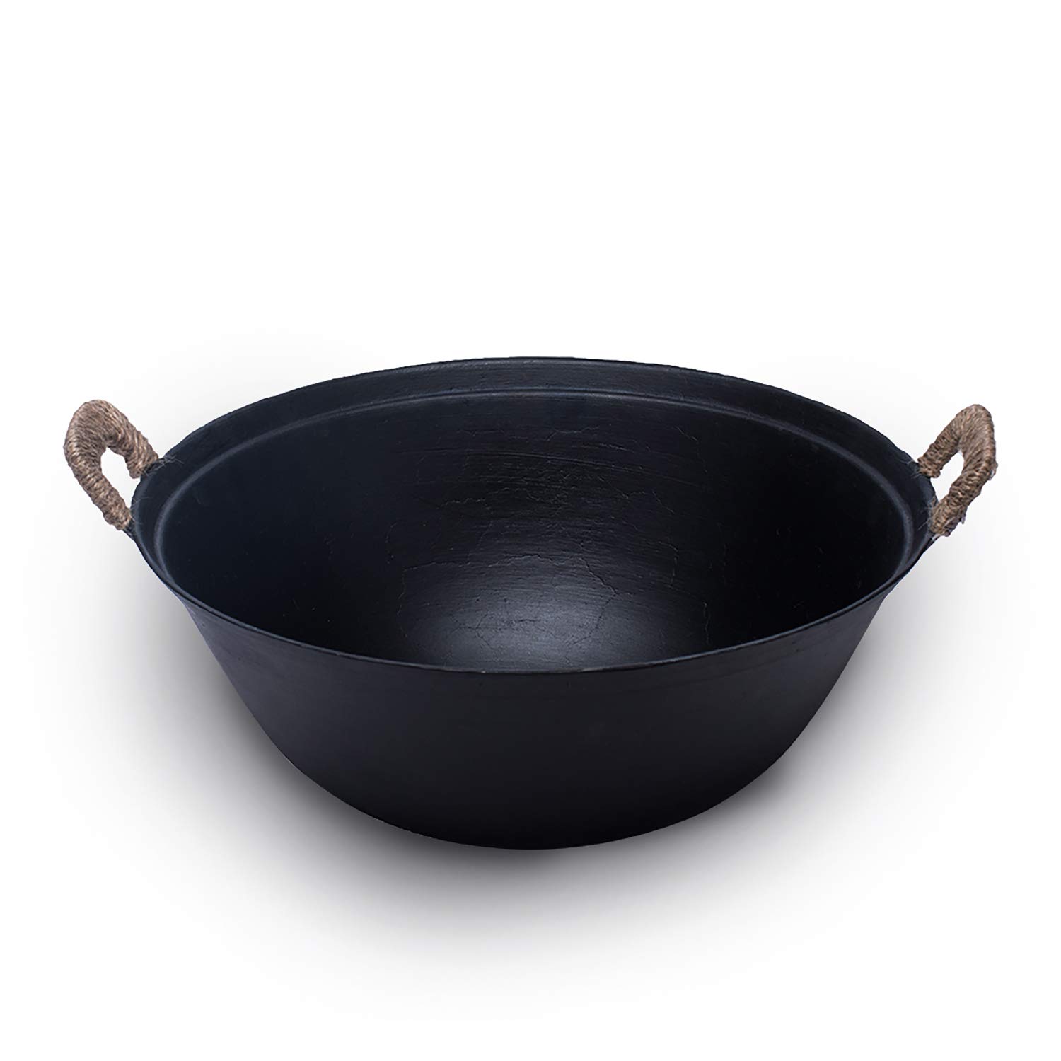 ZhenSanHuan Handmade Cast Iron Wok Pan - 30cm/11.8 Inch Uncoated Natural Iron Skillet for Healthy Cooking | Perfect for Stir-Fry, Deep Frying & Asian Cuisine