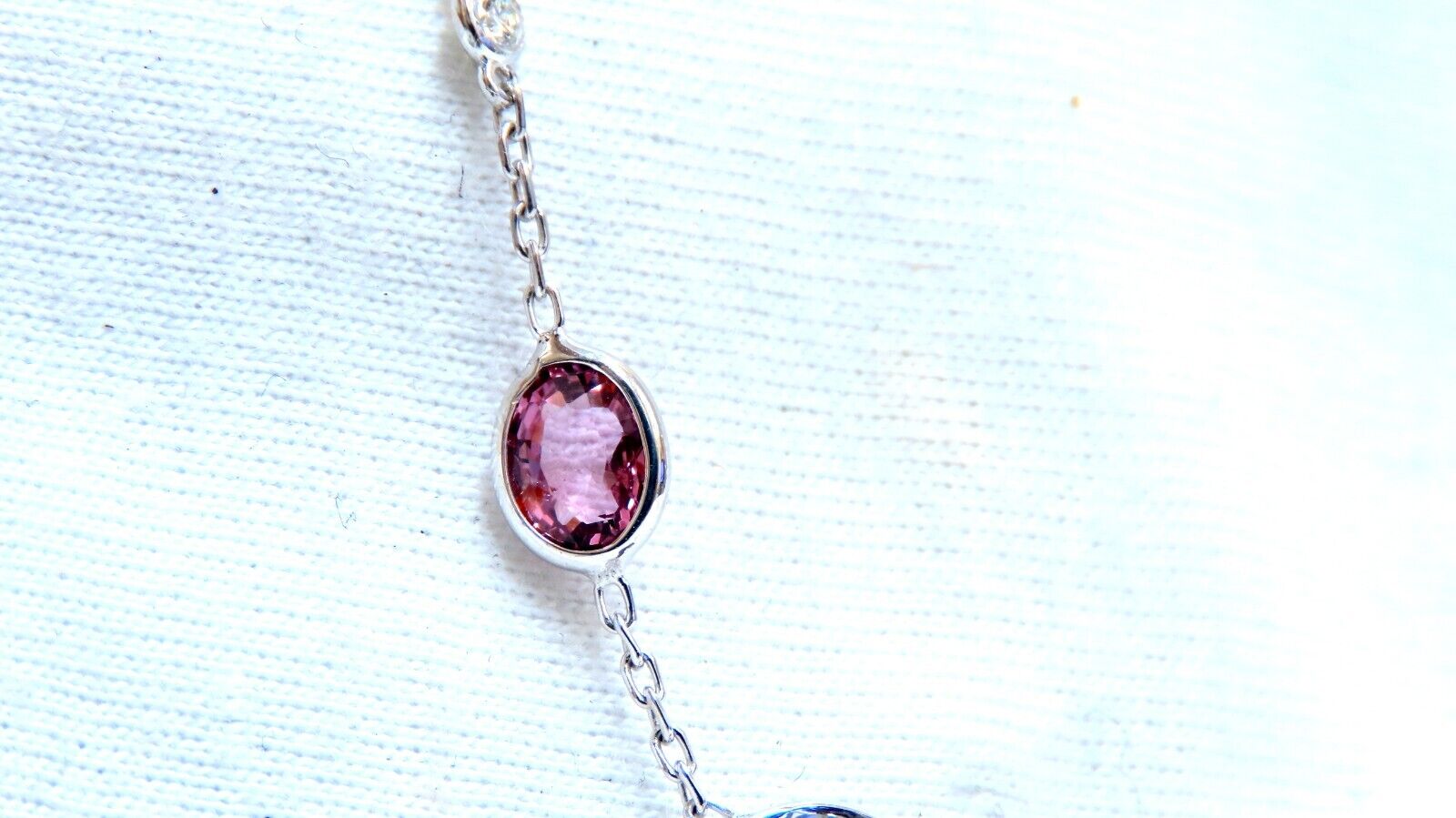 25.10ct Multi-Colored Natural Spinel Diamond Necklace - 25 Inch 14K Gold Chain for Women - Perfect for Weddings, Parties & Special Occasions