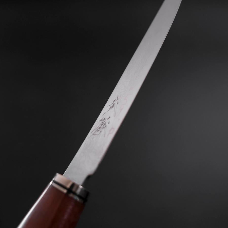 Premium VG-10 Damascus Steel Steak Knife with Andes Teak Handle - 4.5