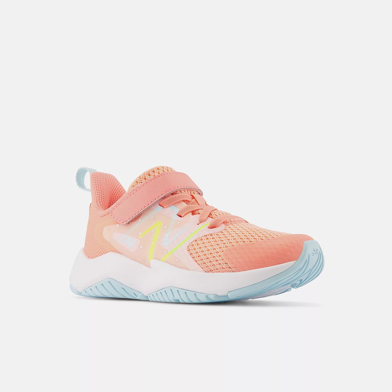 New Balance Grapefruit Rave Run v2 A/C Kids Running Shoes - Lightweight Breathable Sneakers for Boys & Girls - Perfect for School, Sports & Daily Activities