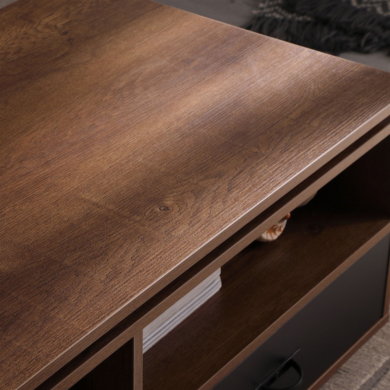 Tauris Hollywood Dark Oak Coffee Table - Modern Living Room Furniture for Home Decor & Entertainment