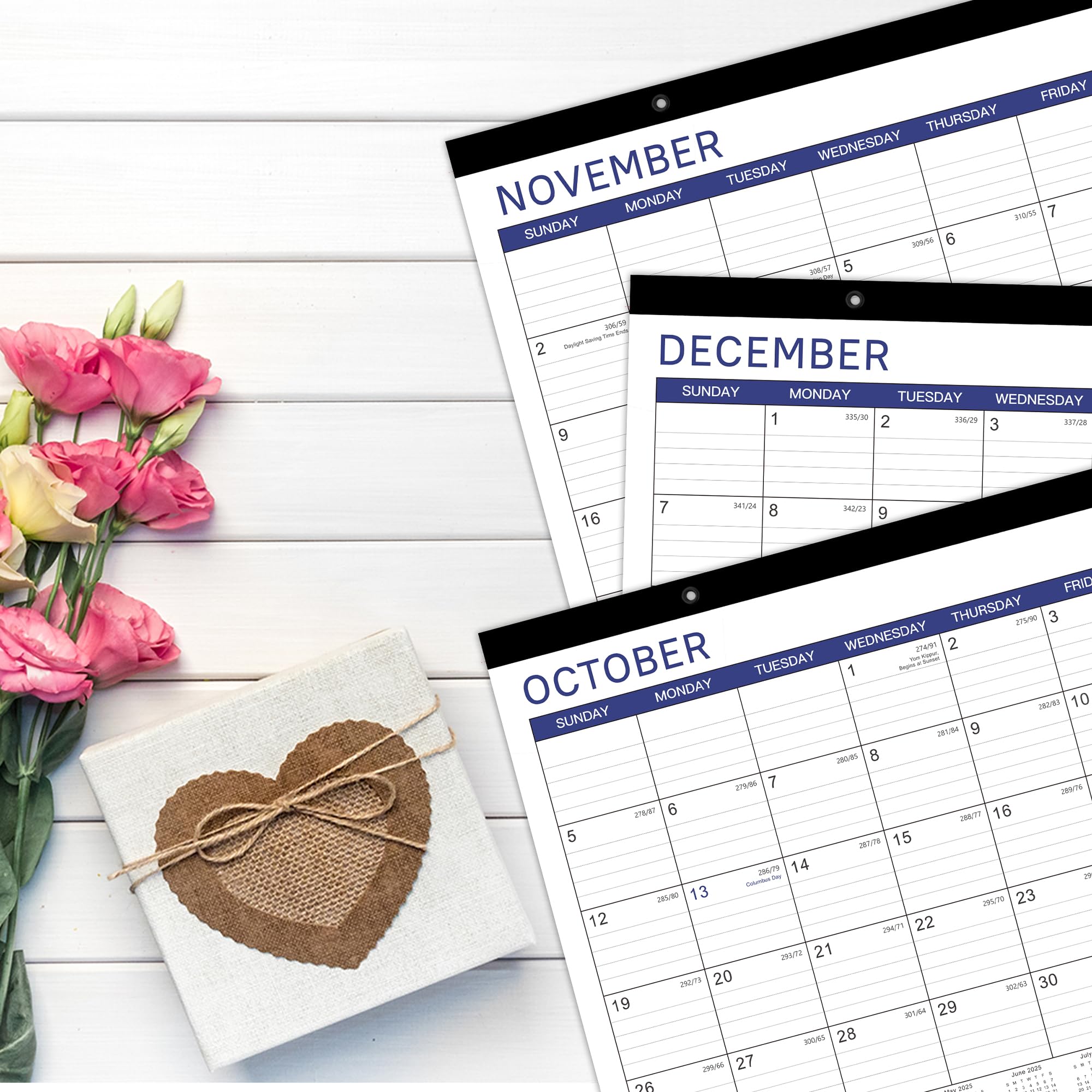 2025-2026 Monthly Desk Calendar Planner - 18 Months (July 2025 to December 2026) | 17