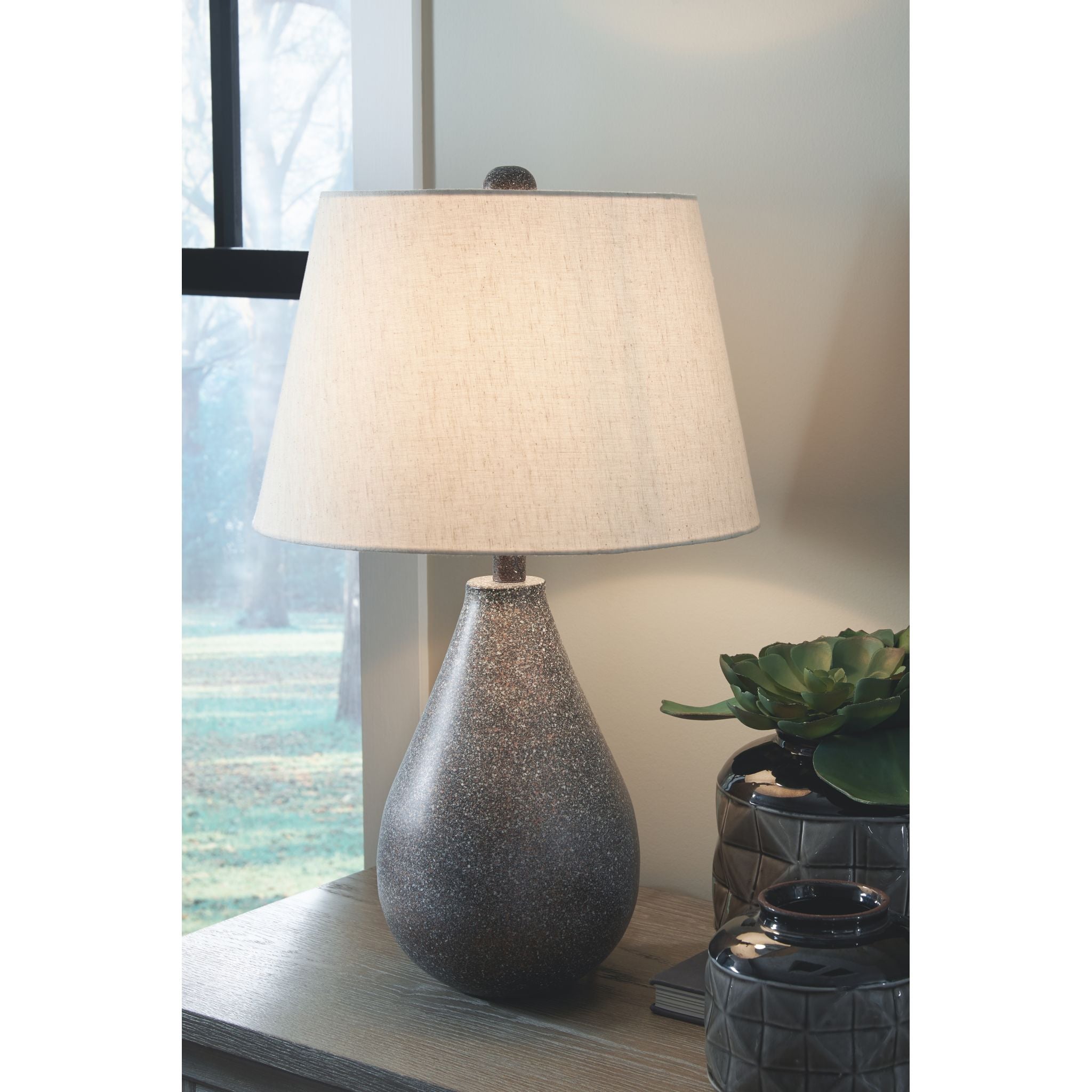 Bateman Table Lamp Pair - Set of 2 Modern Bedside Lamps for Bedroom, Living Room & Office - 25.00