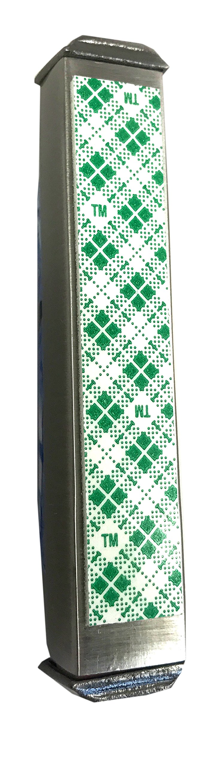 Handmade Art Glass Mezuzah - Weatherproof, Sticky Back Mount for Indoor/Outdoor Use - Perfect Jewish Home Gift