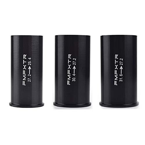 MTB Bike Seat Post Reducer Adapter - 27.2 to 25.4mm, 30.4 to 27.2mm, 31.6 to 27.2mm - Aluminum Alloy Shim Sleeve Converter for Mountain Bikes - Perfect for Seatpost Size Adjustment and Bike Upgrades