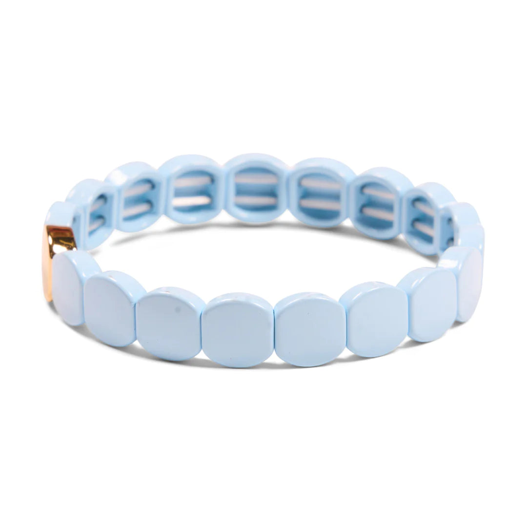 Malibu Sugar Octagon Tile Bracelet - Handmade Boho Beaded Bracelet for Women - Perfect for Beach, Summer & Festival Outfits