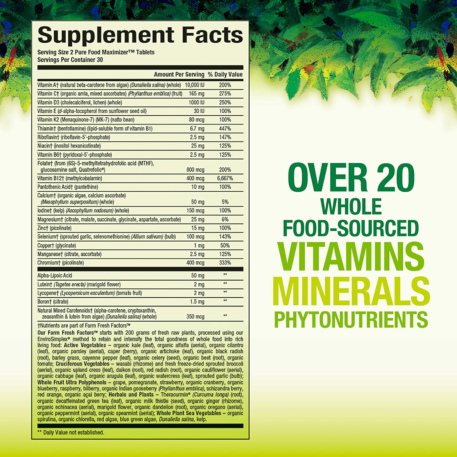 Whole Earth & Sea Women's 50+ Multivitamin & Mineral Supplement - Premium Daily Multivitamin for Women Over 50 with Essential Vitamins & Minerals - Supports Energy, Bone & Heart Health - Perfect for Active Lifestyles & Healthy Aging