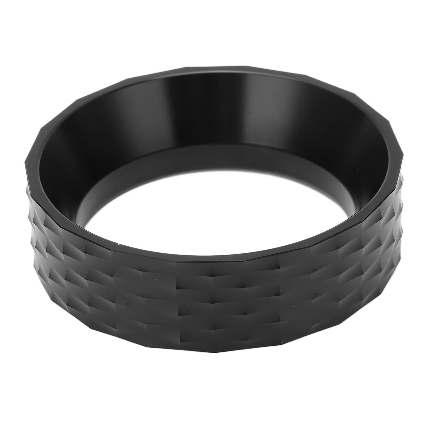 51mm Aluminum Espresso Dosing Funnel - Magnetic Coffee Dosing Ring for Portafilter - Premium Alloy Coffee Accessory for Home & Office Use (Black) | Perfect for Baristas & Coffee Enthusiasts