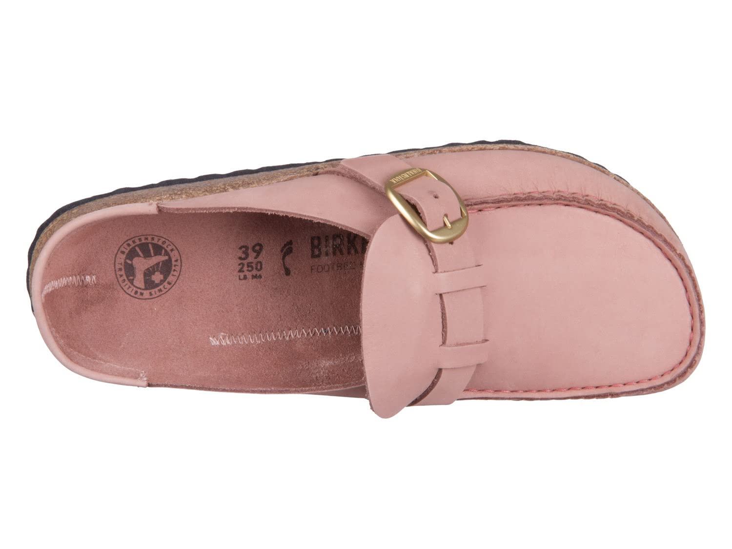 BIRKENSTOCK Buckley 1024089 Women's Sandals - Soft Leather & Velour Upper in Old Rose | Comfortable Slip-On Shoes for Casual Wear, Walking & Outdoor Activities