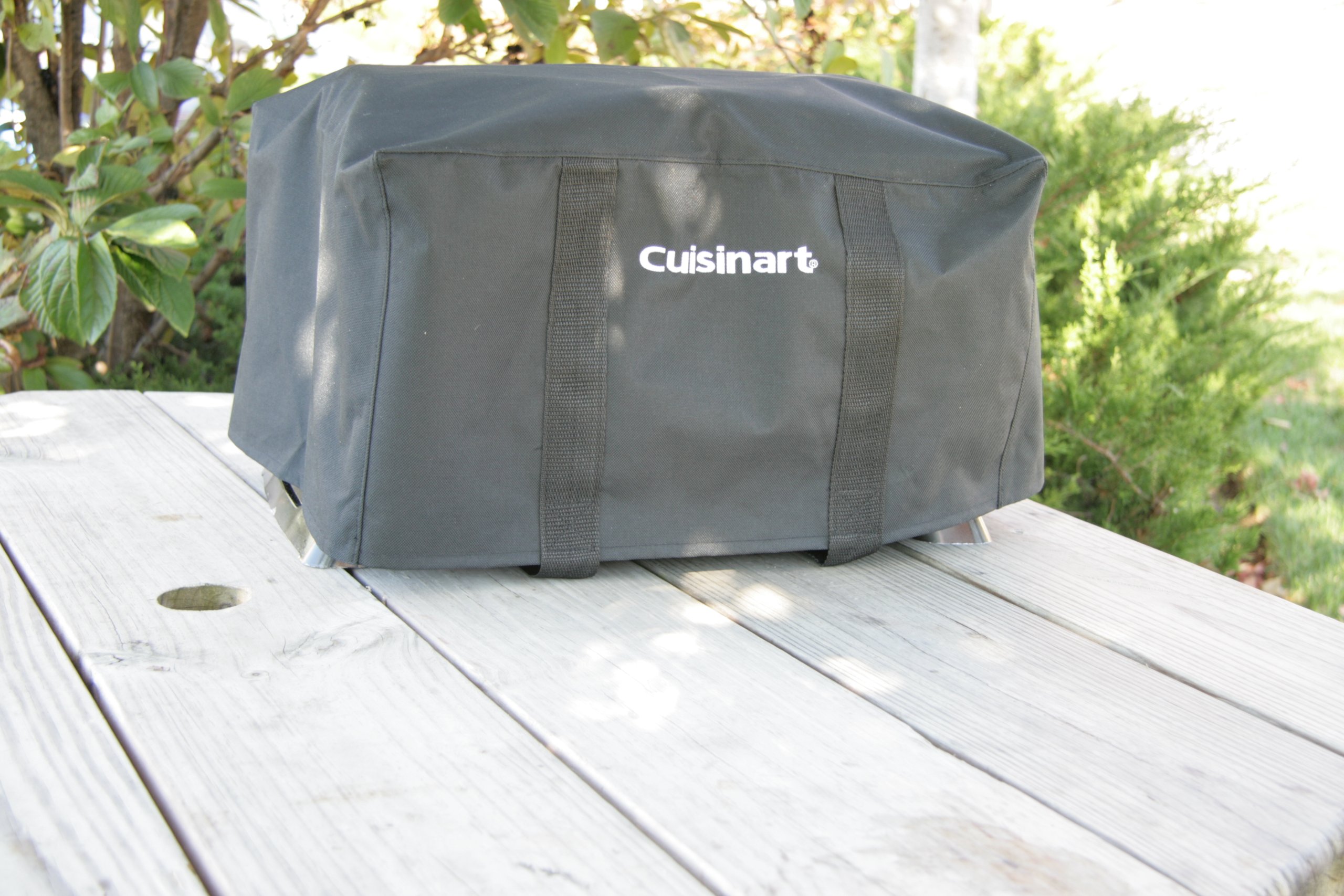 Cuisinart CFGS-222 Portable Grill Stand & CGC-18 Tabletop Grill Cover - Compact Travel BBQ Accessories for Camping, Picnics, Tailgating and Outdoor Cooking