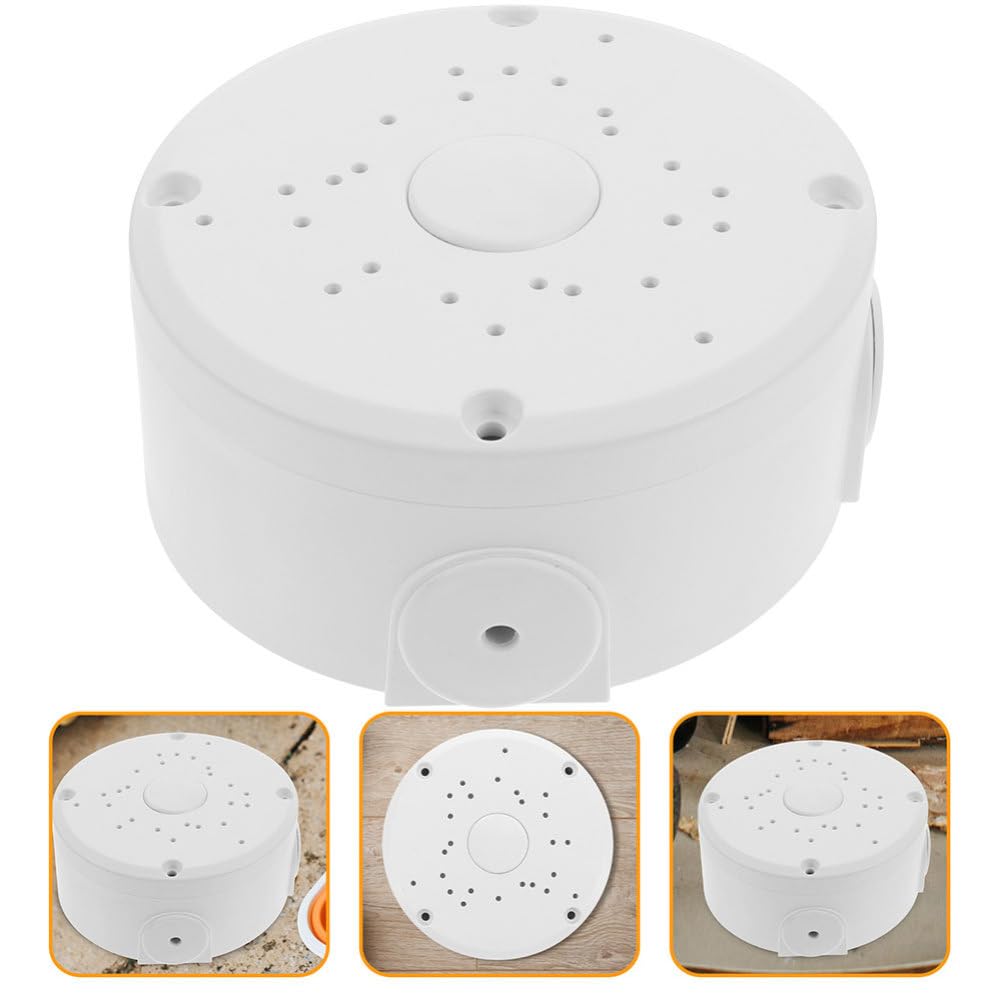 Angoily 2-Pack Weatherproof Outdoor Camera Junction Box - Reusable Security Camera Cable Hide Box for CCTV & IP Cameras - Perfect for Home Surveillance, Business Security & Outdoor Monitoring