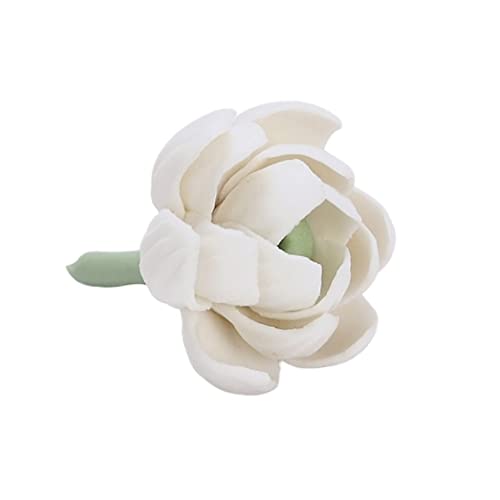 Handmade Ceramic Jasmine Flower Incense Holder for Sticks - Decorative Aromatherapy Burner for Meditation, Yoga & Home Decor