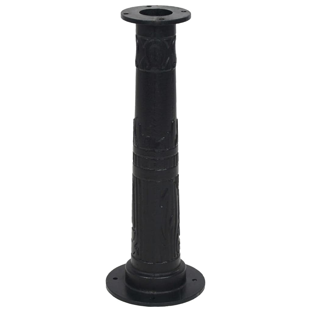 Heavy Duty Cast Iron Garden Hand Water Pump Stand - Black Sturdy Base with 4 x 0.4