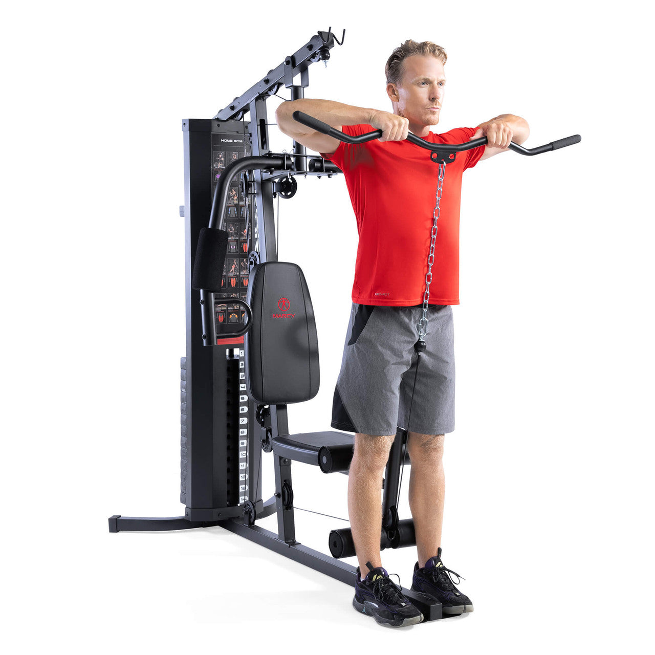 Marcy MWM-8178 150lb Stack Weight Home Gym - All-in-One Strength Training Equipment for Full Body Workout | Perfect for Home Fitness & Small Spaces