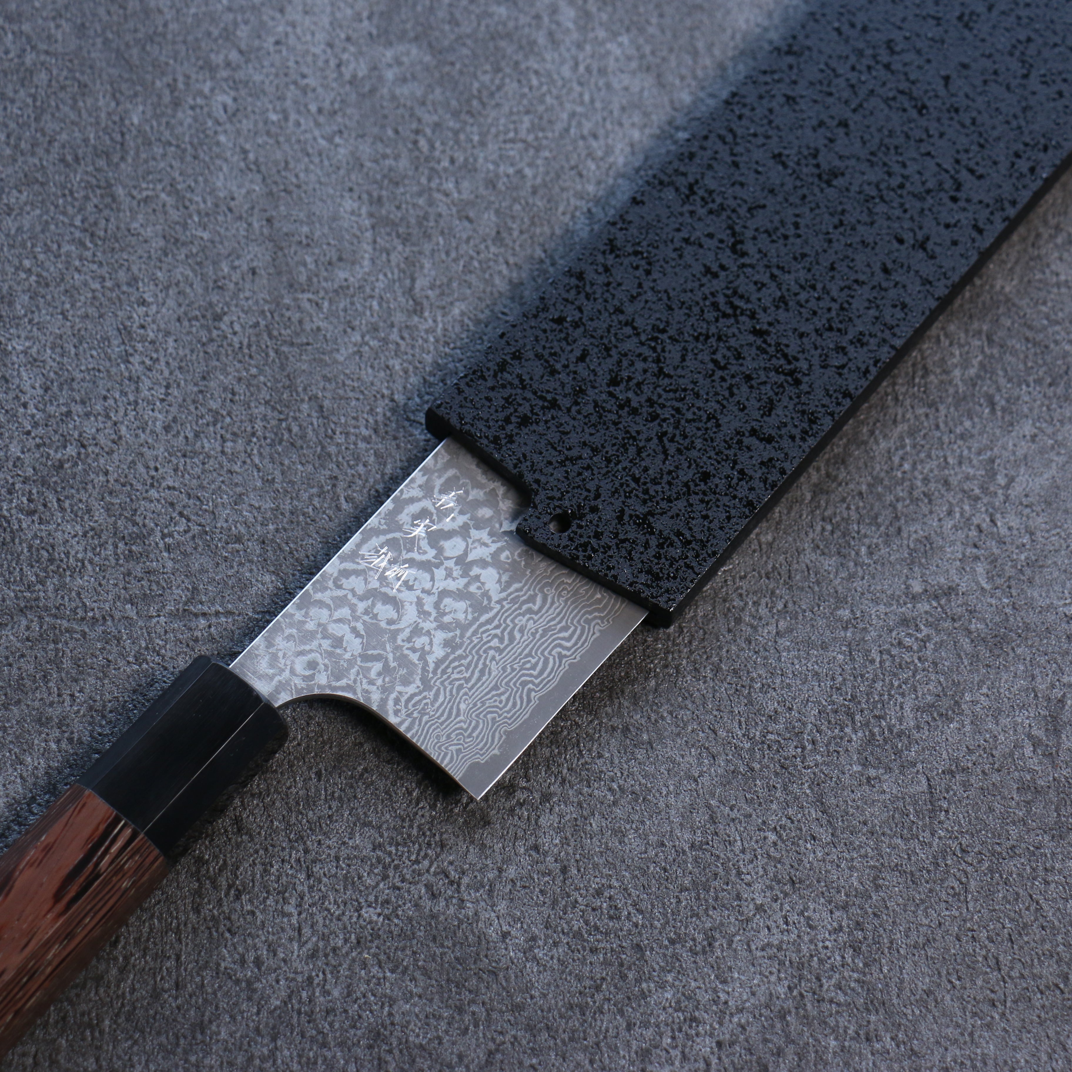 Premium Kuroshime Magnolia Sheath for 180mm Nakiri Knife - Handcrafted Plywood Pin Kaneko Design - Perfect for Japanese Kitchen, Chef Gifts & Knife Storage