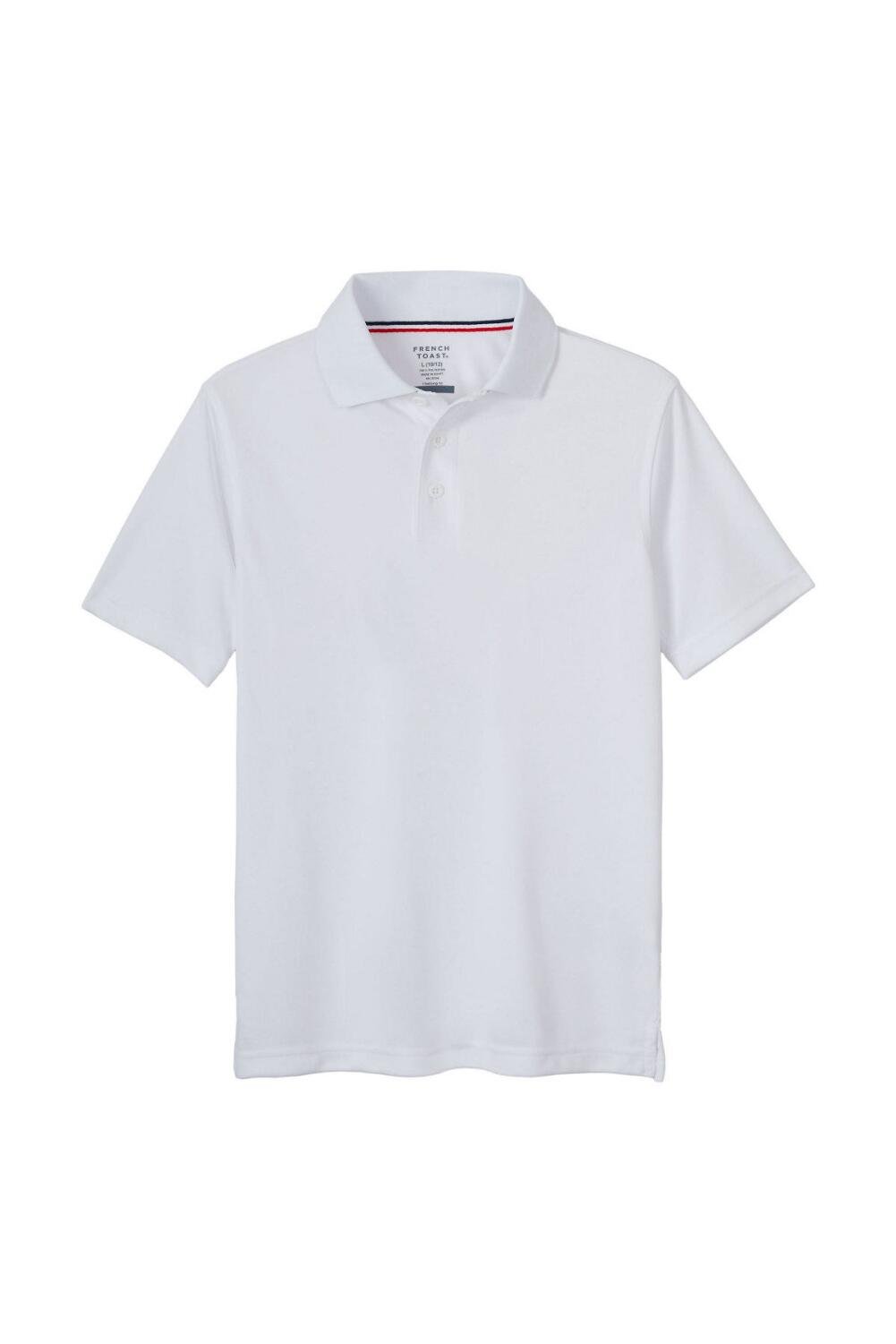 French Toast Boys' Moisture-Wicking Performance Sport Polo Shirt - Breathable Quick-Dry Short Sleeve Athletic Top for Soccer, Tennis & Outdoor Activities