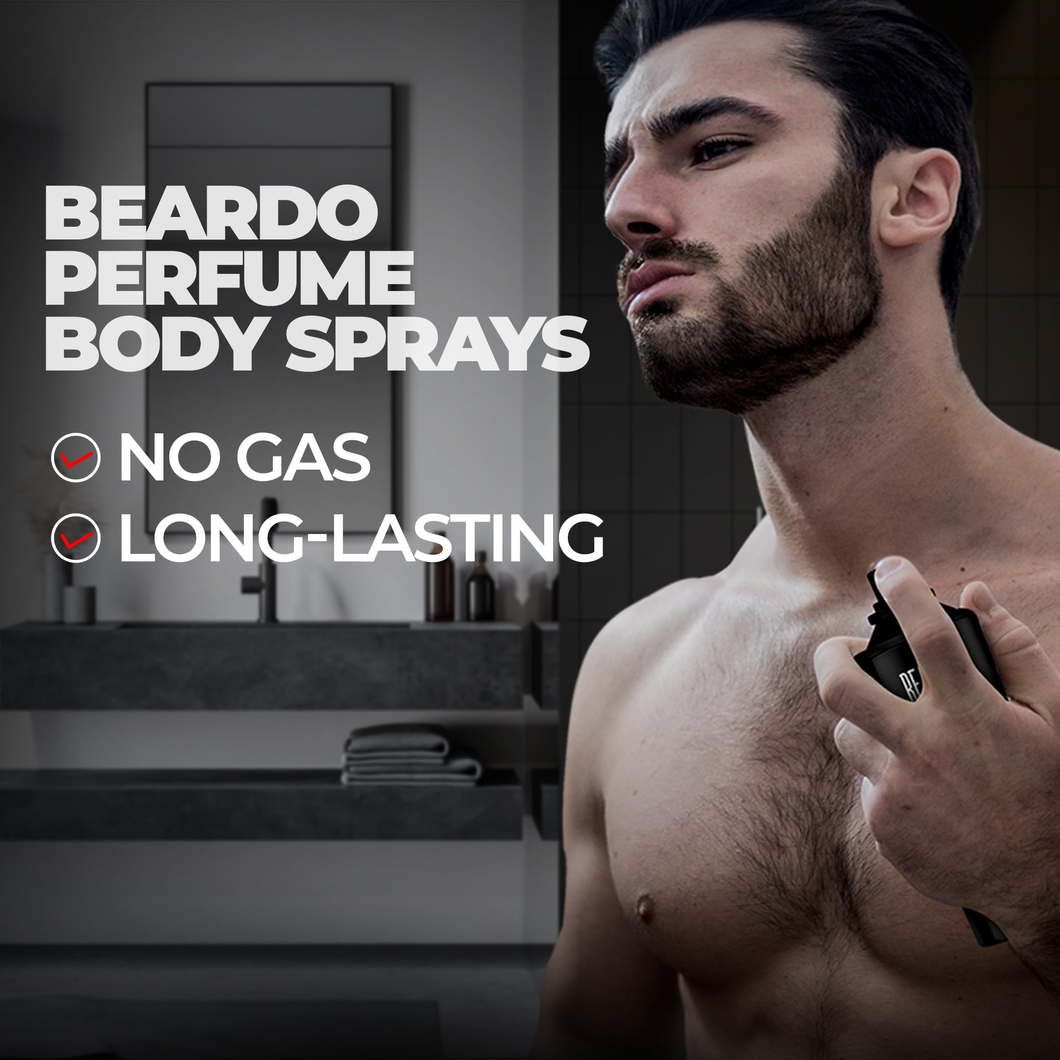 Beardo Darkside 150ml & Mariner Captain Jack 40ml Men's Cologne Gift Set - Long Lasting Deodorant Spray with Fresh Aquatic Scent - Perfect for Daily Use, Office, Date Night & Special Occasions - Ideal Christmas Gift for Him, Boyfriend or Husband