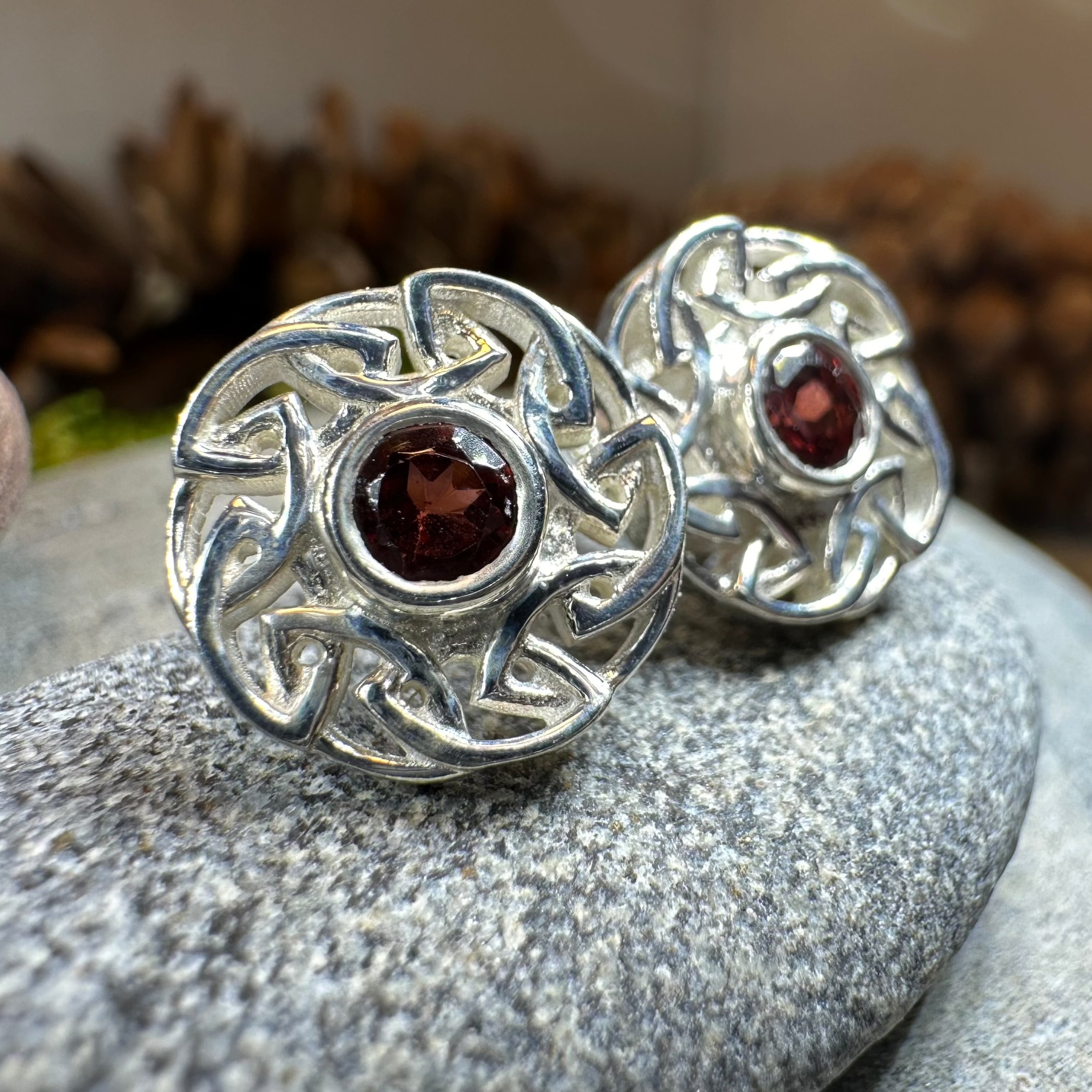 Alfiva Celtic Knot Earrings for Women - Sterling Silver Irish Claddagh Design - Perfect for St. Patrick's Day, Weddings & Celtic-Themed Events