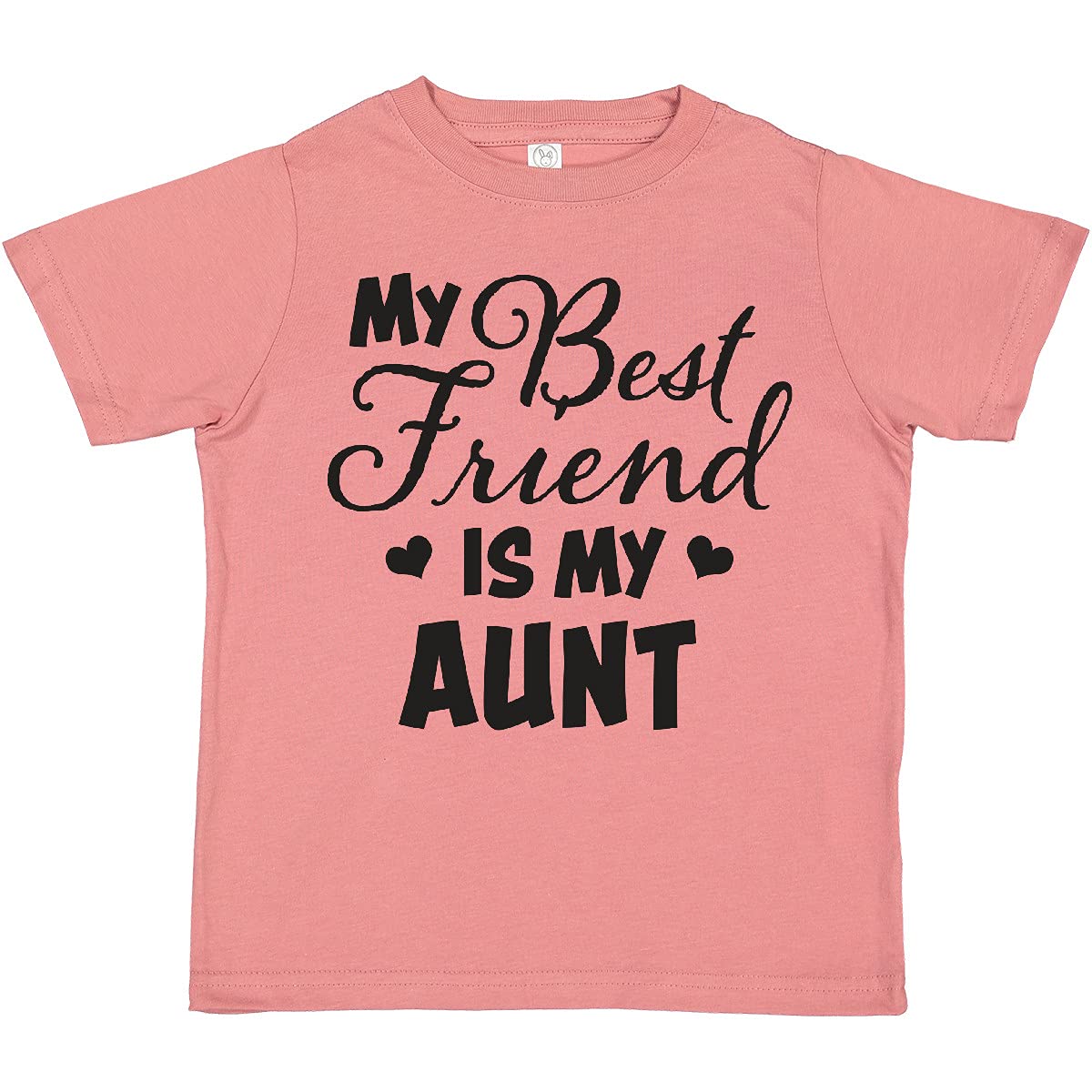 My Best Friend is My Aunt with Hearts Toddler T-Shirt - Perfect for Family Gatherings and Playdates