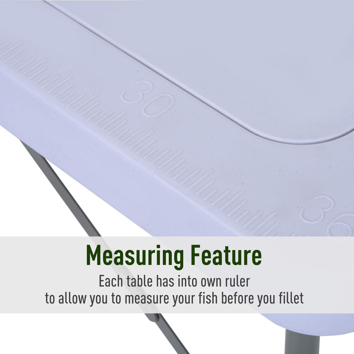 Portable Fish Cleaning Table with Folding Faucet Sink - 39.8