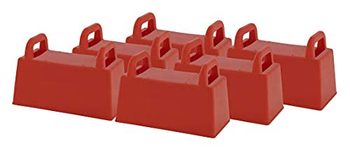 Superio Snow Brick Maker Kit - Build Igloos, Forts & Snow Blocks - Outdoor Winter & Sand Castle Toys for Kids & Adults - Perfect for Snow Play, Beach & Sandbox Activities (Red, 6-Pack)