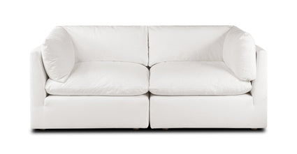 2-Seat Davos Modular Sofa - Modern Sectional Couch for Living Room, Lounge & Small Spaces