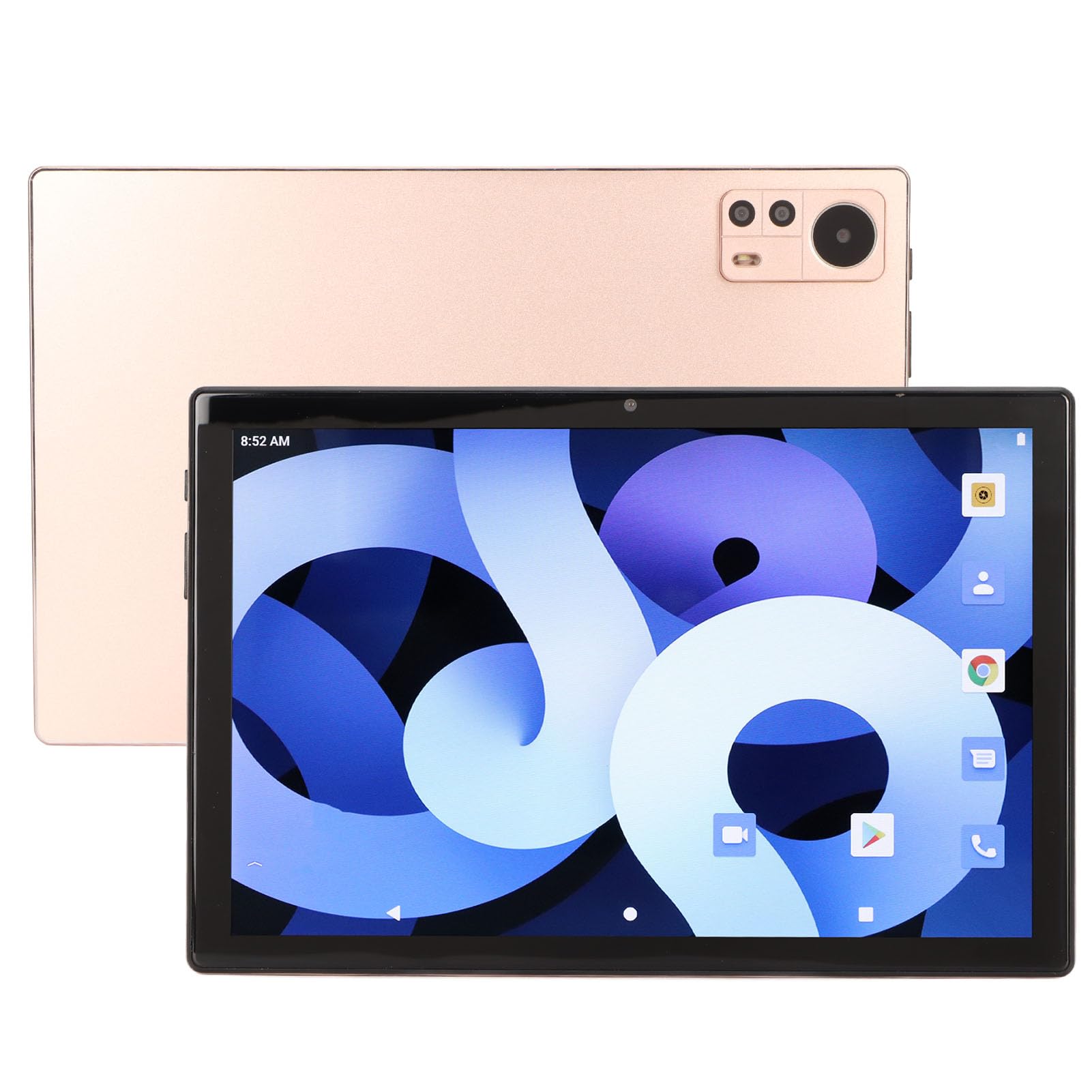 SHYEKYO 10.1 Inch Android 13.0 Tablet - 12GB RAM 512GB Storage Dual SIM Card Support for Work & Entertainment (Gold) | Perfect for Video Streaming, Online Classes & Business Meetings