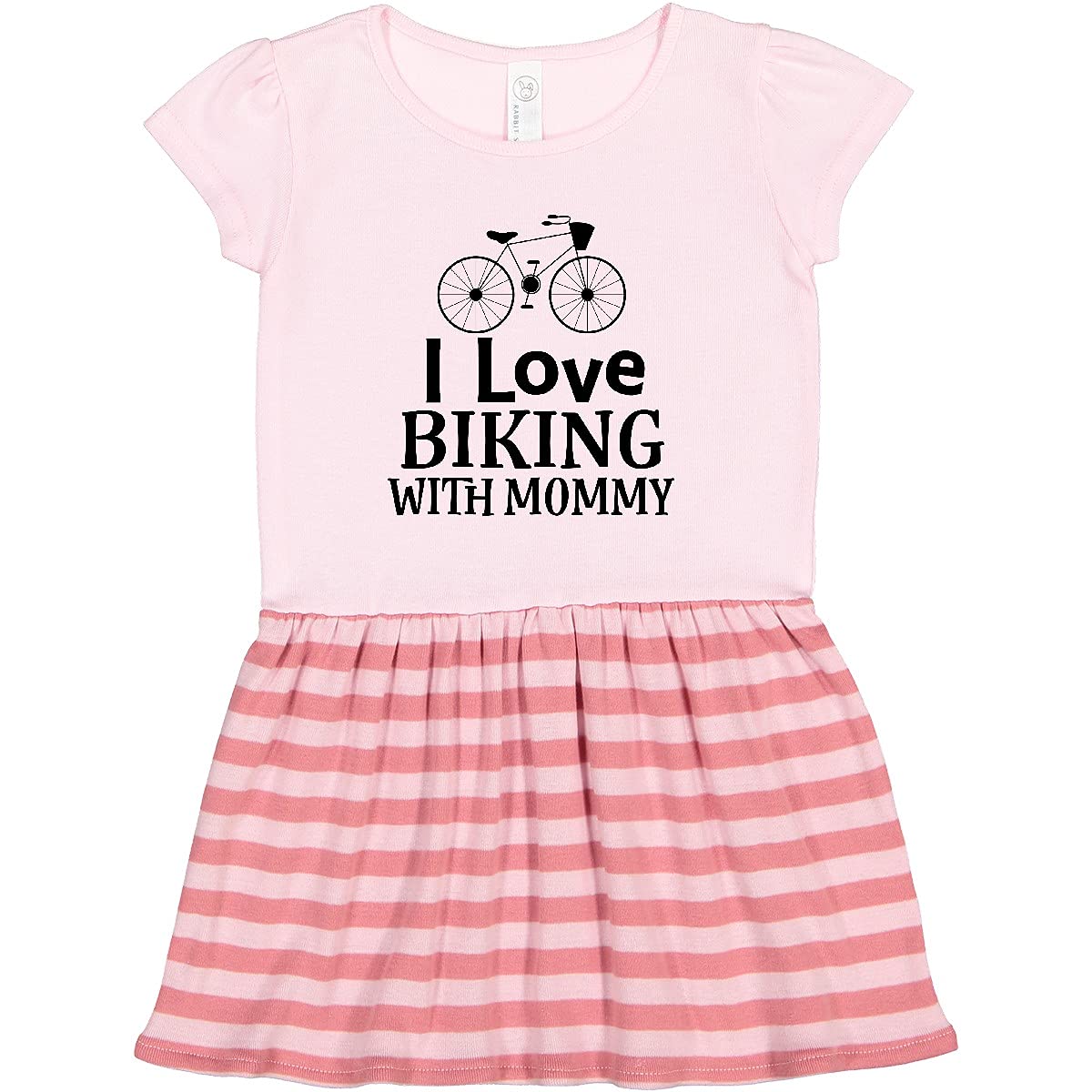 Inktastic Biking with Mommy Bicycle Toddler Dress - Cute Casual Outfit for Toddler Girls, Mother-Daughter Matching, Playdate & Outdoor Activities