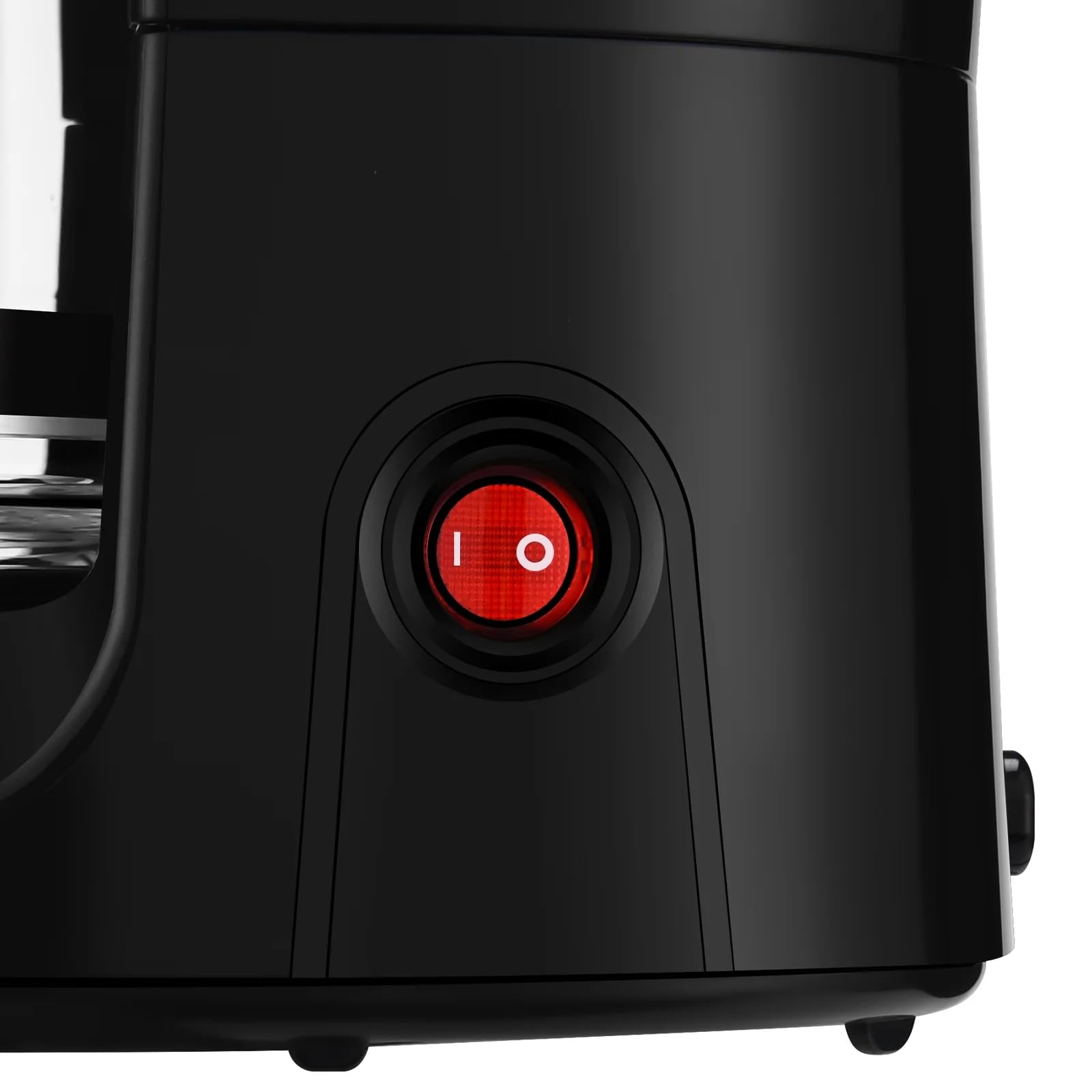 12 Cup Drip Coffee Maker with Auto Shut-Off & Temperature Control - 1.8L Black Coffee Machine for Home, Office, or Restaurant Use