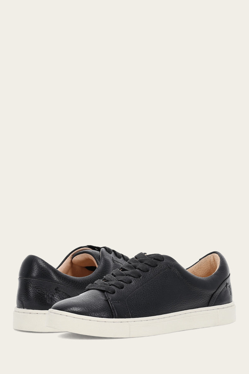 Black Ivy Low Lace-Up Shoes - Elegant & Comfortable Women's Casual Sneakers for Walking, Work & Everyday Wear