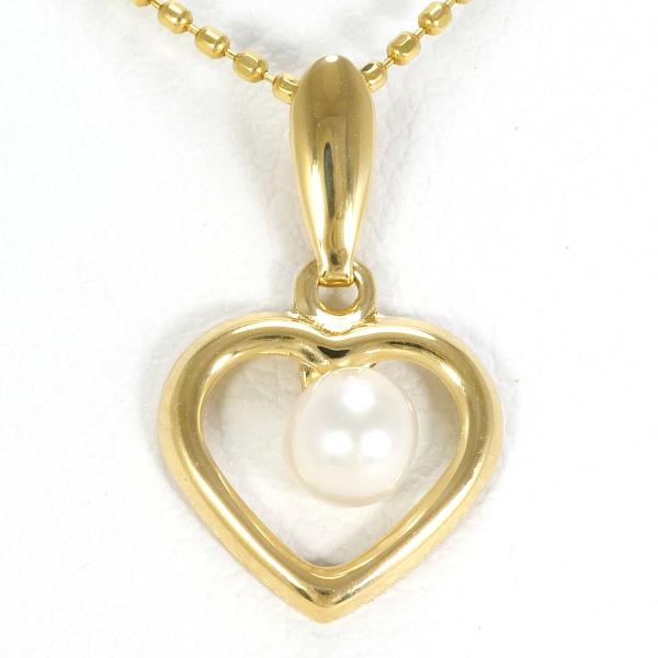 18K Yellow Gold Pearl Necklace for Women - Elegant Bridal Jewelry, Wedding Gift, Anniversary Present - Perfect for Formal Events & Special Occasions