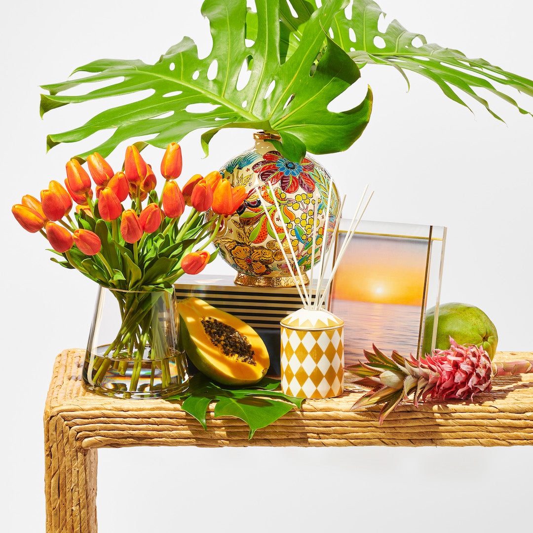 Beautiful Artificial Tulip Flowers in Glass Vase - Home Decor, Wedding Centerpiece, Spring Table Decoration