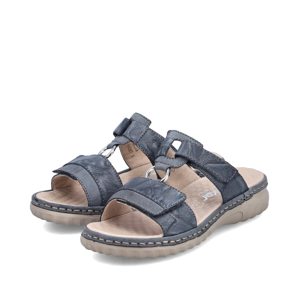 Rieker Women's Blue Comfort Shoes 60428 - Stylish & Lightweight for Work, Walking & Everyday Wear
