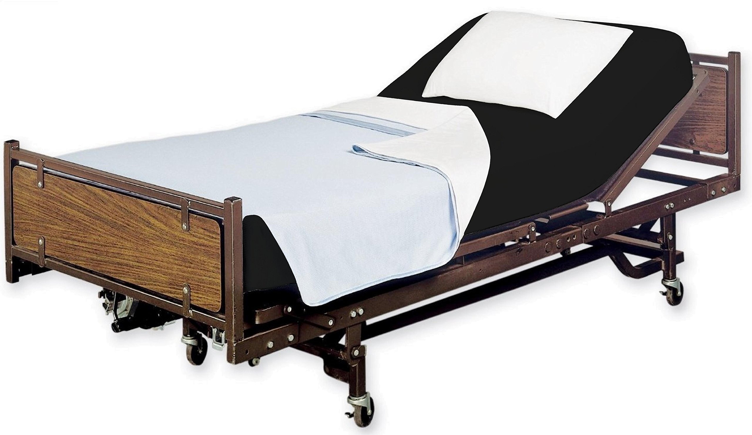 Premium 100% Cotton Twin XL Fitted Hospital Bed Sheet - 36