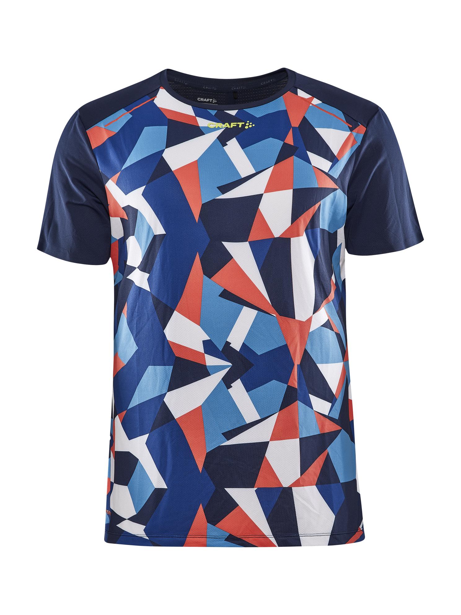 Men's PRO Dazzle Camo Running T-Shirt - Lightweight Performance Workout Top for Jogging & Gym Training