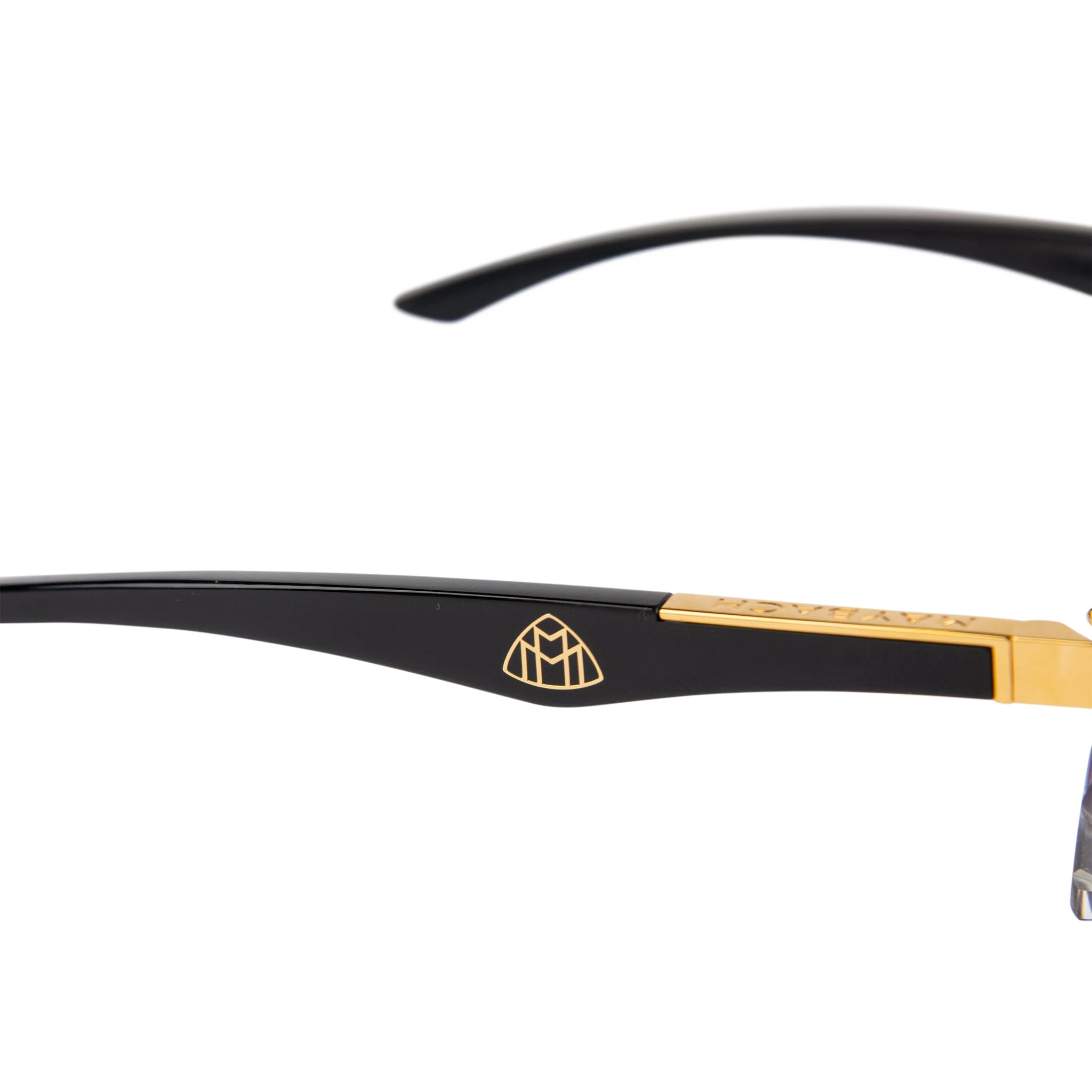 Maybach Eyewear The Artist III P WCW Z25 Custom Black Grey Diamond Cut Sunglasses - Luxury Polarized UV Protection for Driving & Outdoor Activities