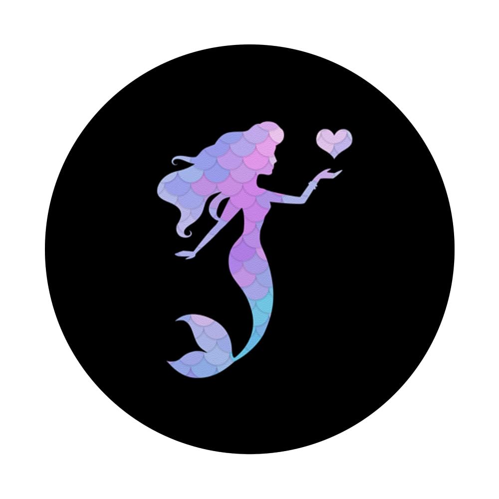 Colorful Mermaid PopSockets PopGrip - Swappable Phone Grip with Strong Adhesive for iPhone, Samsung & Tablets | Perfect for Selfies, Gaming & Everyday Use