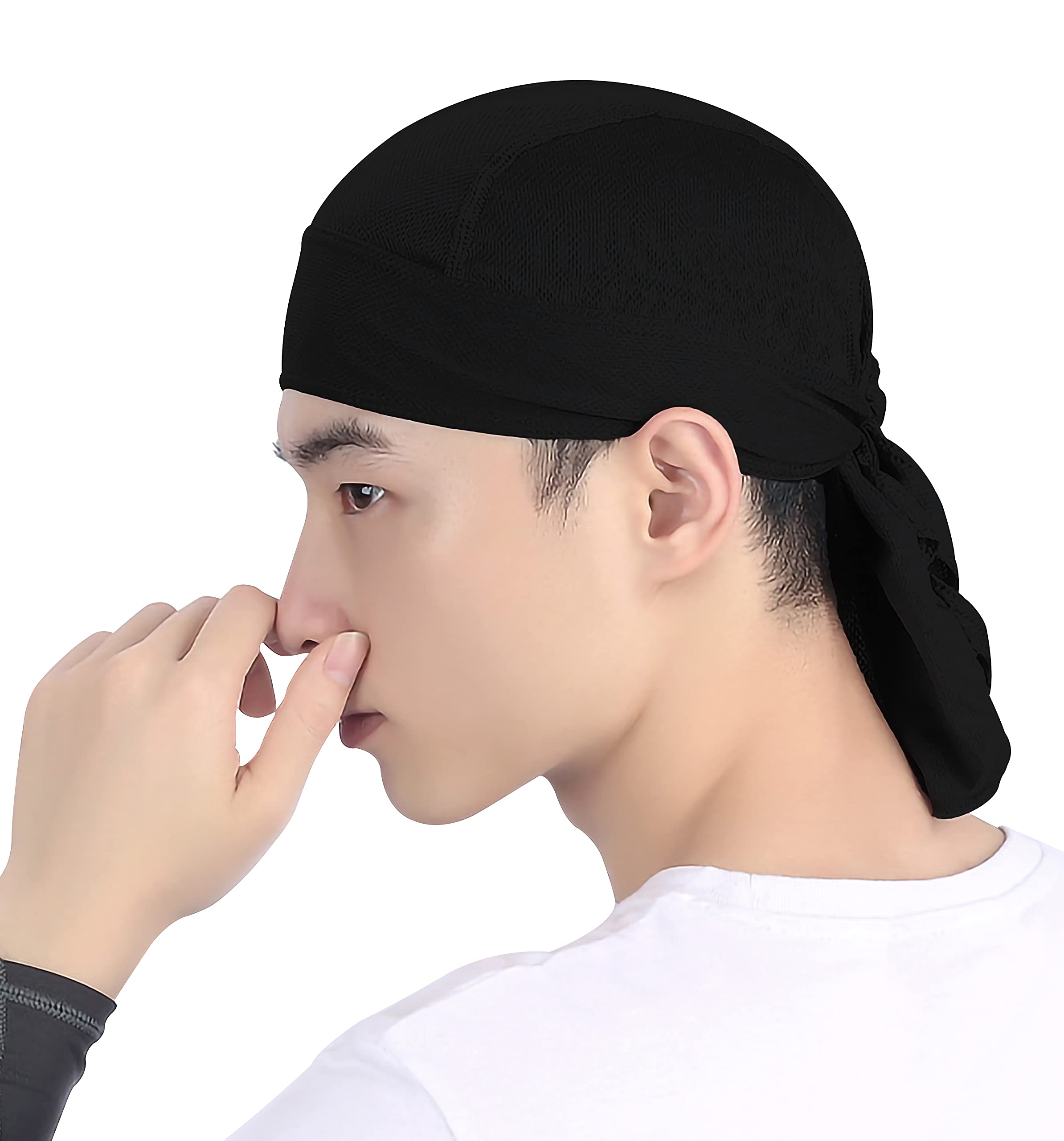 Bellady Men's Quick-Dry Sports Headwear - Moisture Wicking Headband & Bandana Wrap for Cycling, Motorcycle, Running & Workouts - Breathable Sweat Absorbing Scarf for Active Lifestyles