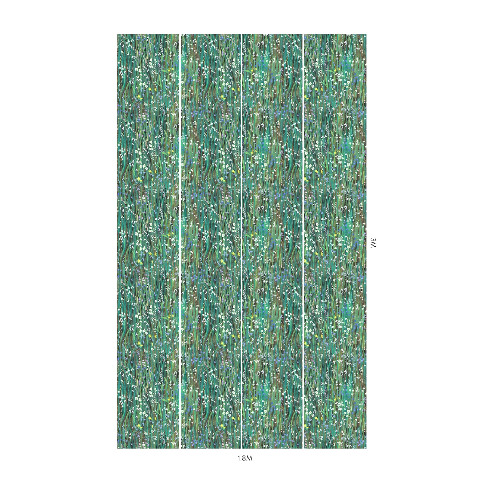 GALANTHI Viridis Wallpaper - Premium Peel and Stick Wallpaper for Home Decor | Perfect for Living Room, Bedroom & Nursery