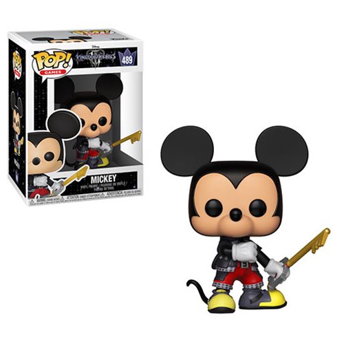 Funko Pop! Disney Kingdom Hearts Mickey #489 Vinyl Figure - Collectible Toy for Disney Fans & Gamers, Perfect for Display, Gifts, and Gaming Room Decor