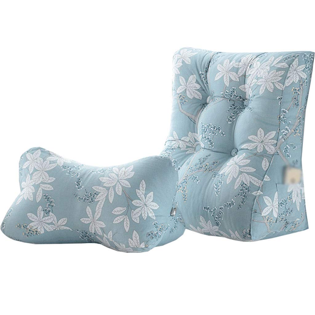 MAJIDA Triangle Lumbar Support Pillow - 45x30x55cm Ergonomic Back Cushion for Sofa, Office Chair, Bed & Lounger - Comfortable Reading & TV Pillow - Home Decor (Color: C) | Perfect for Back Pain Relief, Relaxation & Posture Support