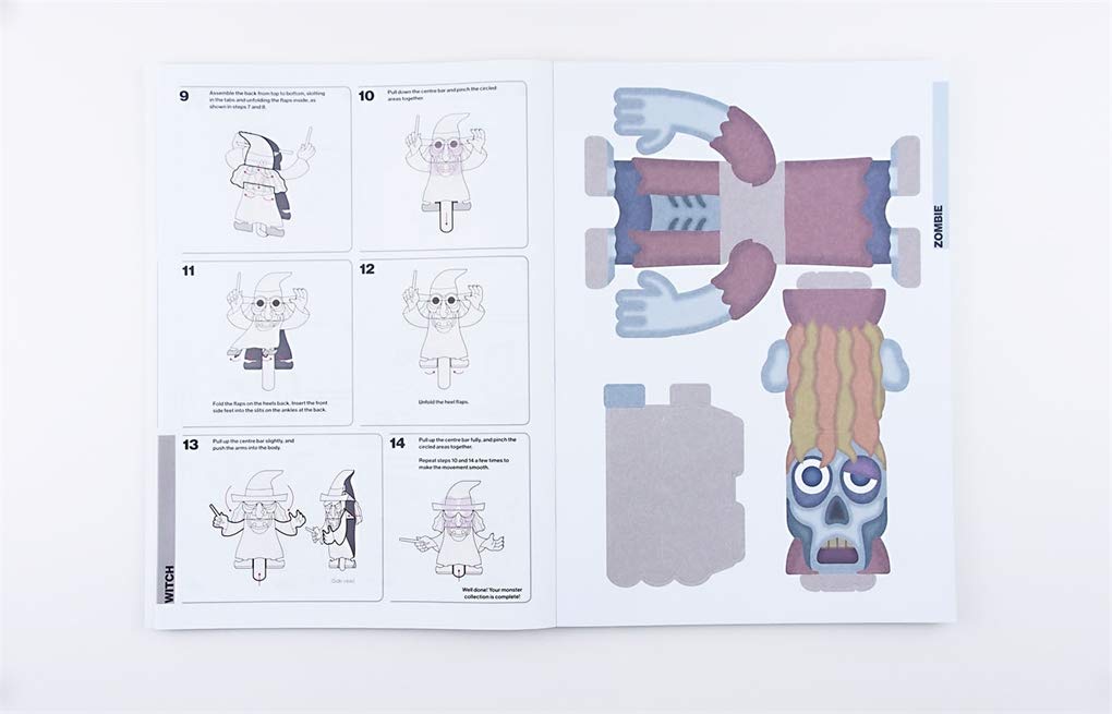 Make & Move: Monsters - 12 DIY Paper Puppets for Kids to Press Out & Play | Fun Creative Craft Activity for Birthday Parties & Classroom Projects