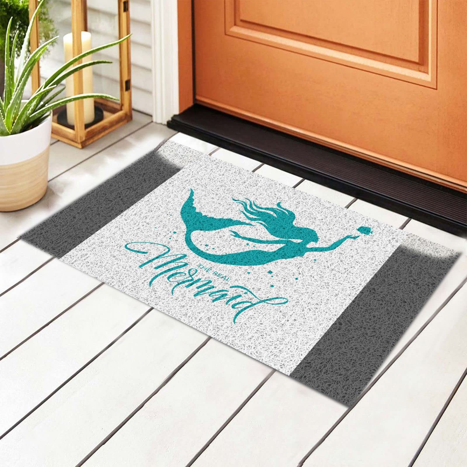 Non-Slip Mermaid Welcome Mat - Absorbent Indoor/Outdoor Rug for Home Decor