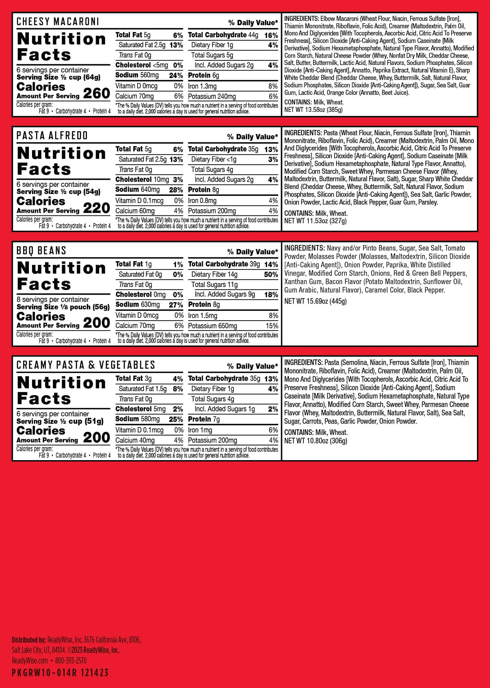 2 Week Emergency Food Supply Kit - 60 Servings of Non-Perishable Survival Food for Camping, Hurricanes & Power Outages