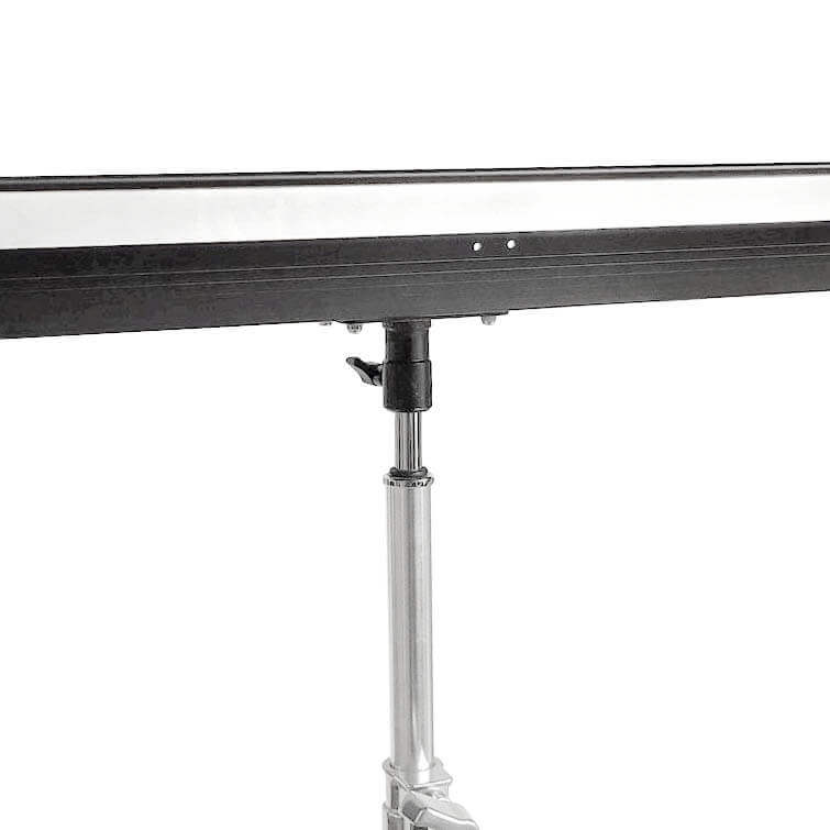 Heavy Duty T Bone Gutter Backdrop Bracket with 300cm Light Stand - Perfect for Photography Studio, Video Shooting, and Event Backdrop Setup